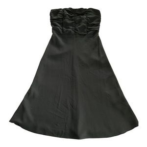 The Limited Ruched A Line Strapless Black Party Dress    Sz‎ 8